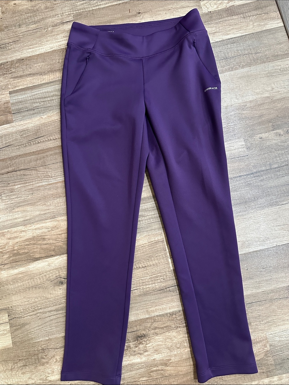 Annika Women's Straight-Leg Active Pants in Deep Purple